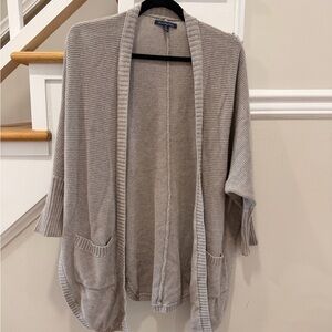 American Eagle Outfitters Taupe Open Cardigan